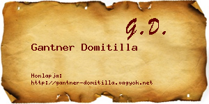 Gantner Domitilla névjegykártya